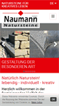 Mobile Screenshot of naumann-natursteine.de